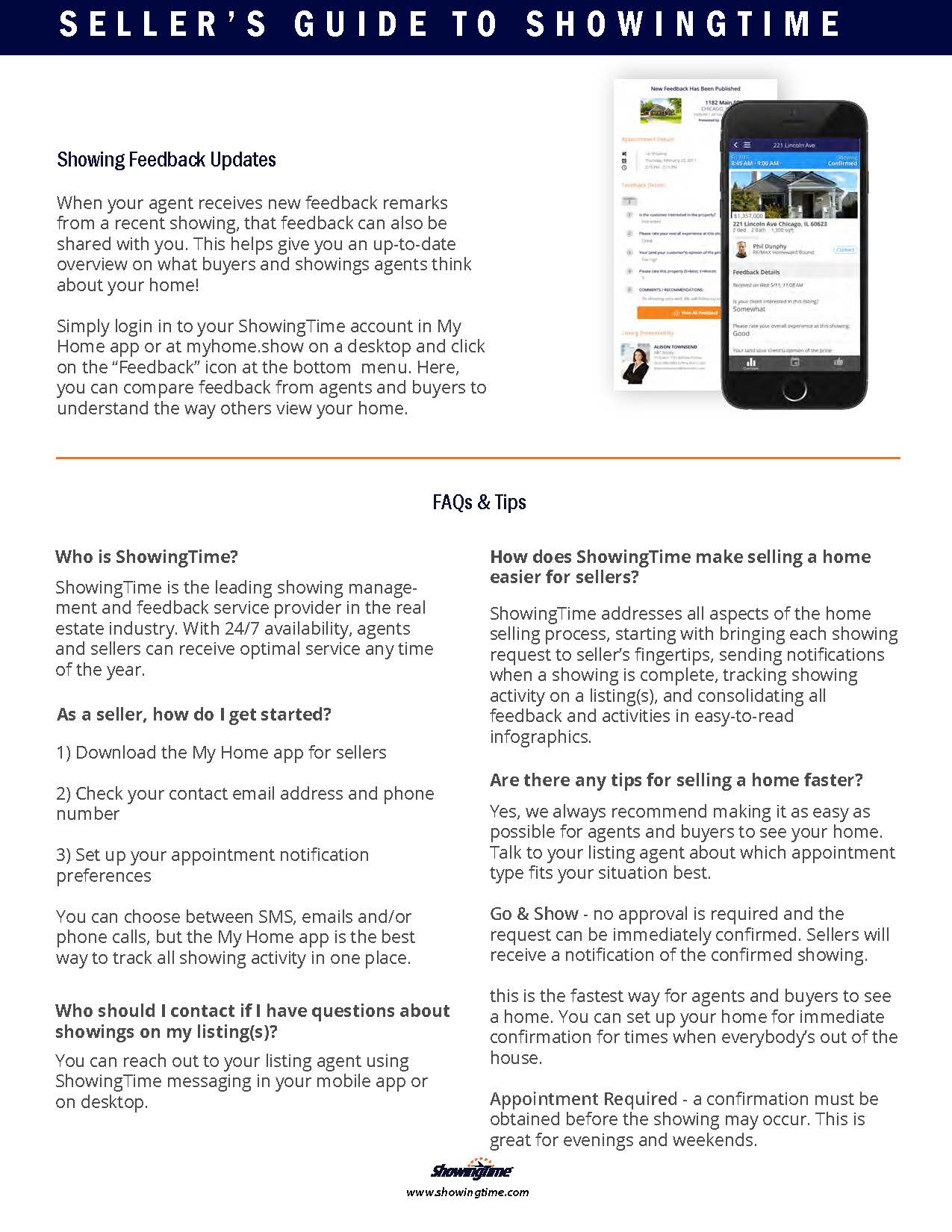 ShowingTime Guide for Home Sellers Page 2